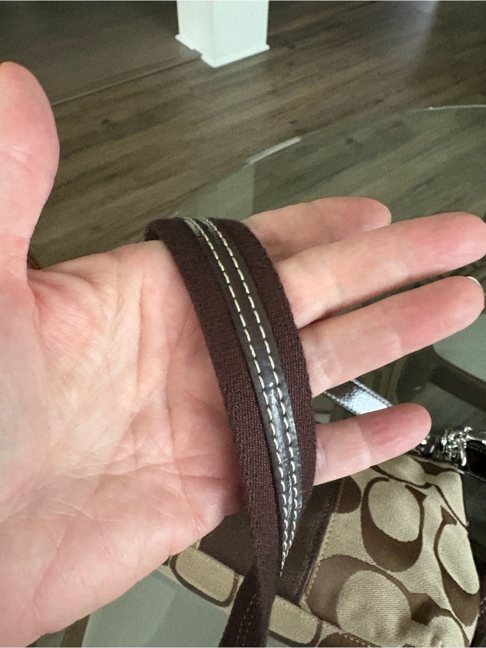 🤎🤎COACJH Y2K SIGNATURE BROWN JACQUARD DEMI BAG!🤎🤎F19218 - Picture 6 of 8